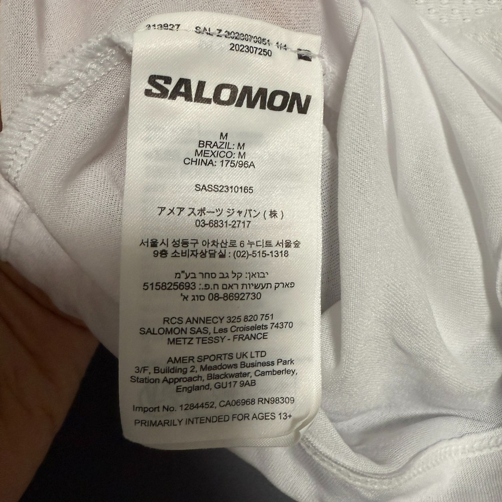 Salomon Broken Arrow Skyrace Running Shirt White Mens Sz M Performance Athletic - Picture 4 of 14